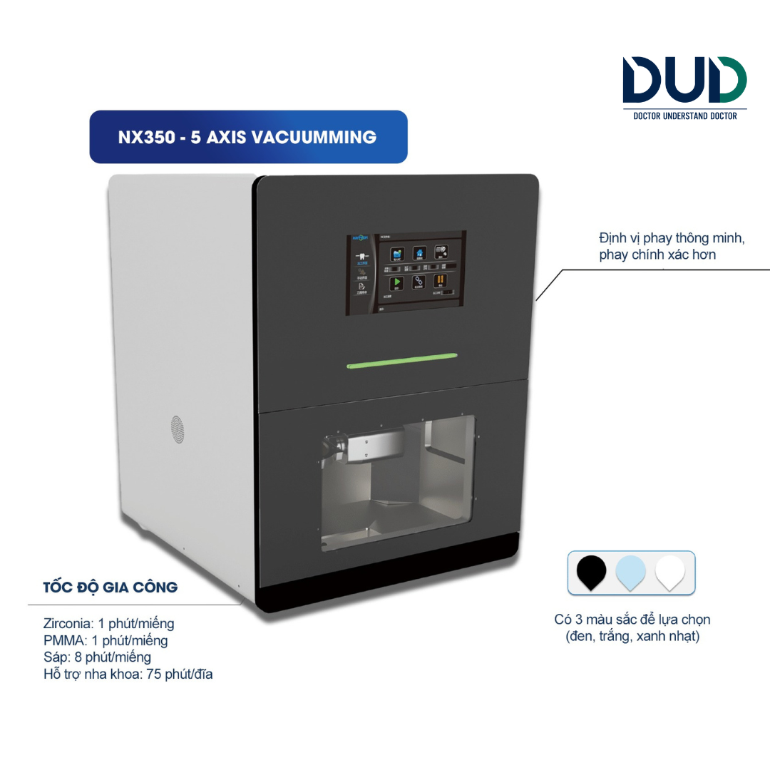 NX350 – Máy Phay 5 Trục Kiểu Khô Tích Hợp Hút Chân Không